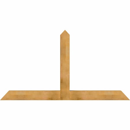 Ekena Millwork Portland Rough Sawn Timber Gable Bracket, Western Red Cedar, 84"W x 45"H x 6"D x 6"F, 13/12 Pitch GBW084X45X0606POR00RWR